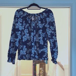 J Crew Flowered Top